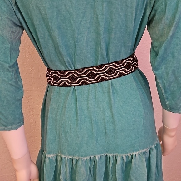VTG Macrame Tightly Woven Ethnic Braided Tassel Festival Belt Sash main image 4
